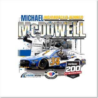 Michael McDowell Brickyard Race Winner Posters and Art